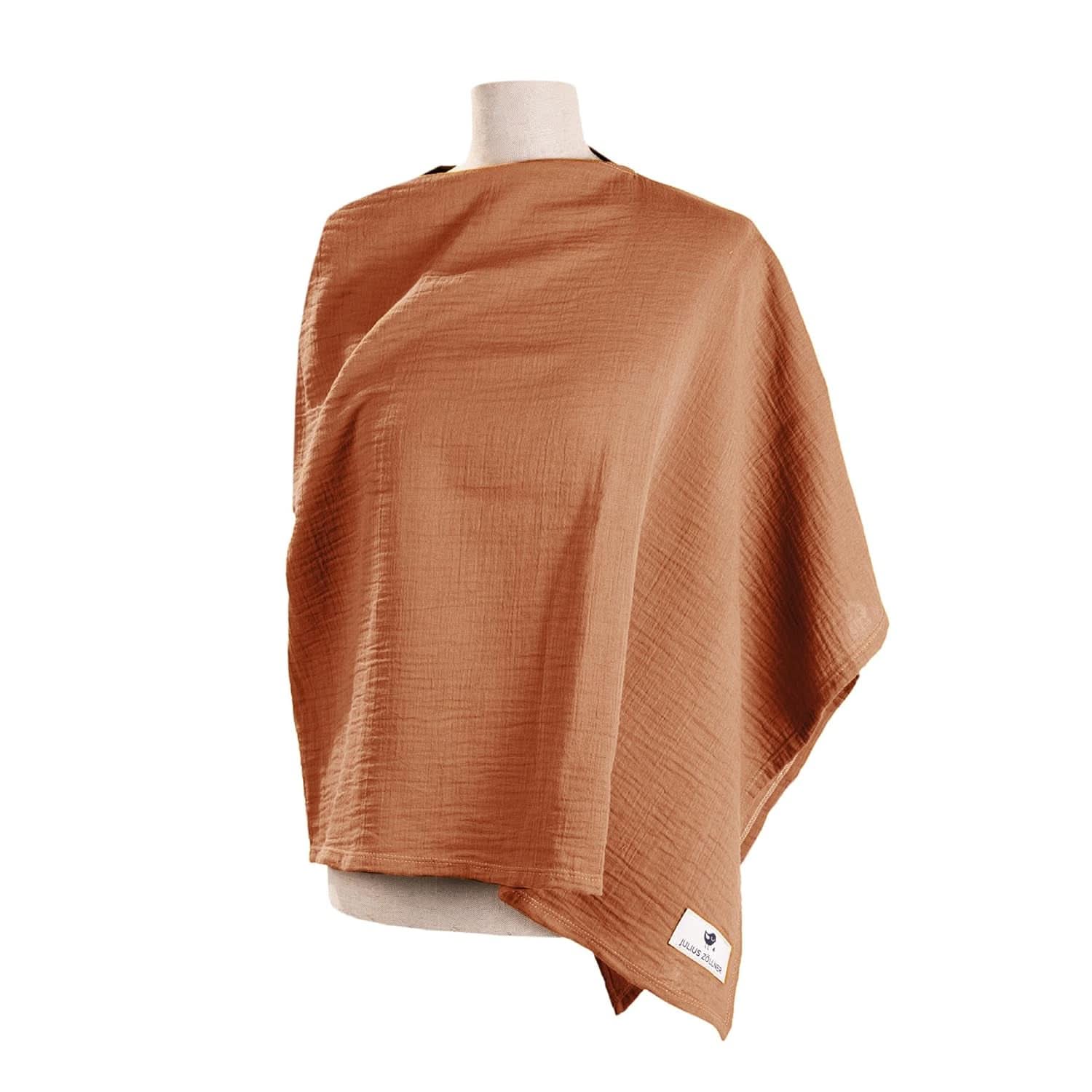 Bluza de alăptare Julius Zöllner din bumbac muselină 100%, OEKO-TEX STANDARD 100, Fabricat în Germania Accesorii Hrana si Alaptare Bebe Naty Shop Ruginiu