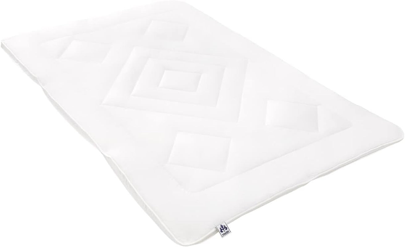 Plapumă Irisette Noblesse pentru toate anotimpurile - Made in Germany - Cuvertură cu capac din bumbac pur, 135 X 200 Cm, certificat Ã-ko-Tex Plapumi si pilote Naty Shop Singur 155 cm X 200 cm 4 sezoane