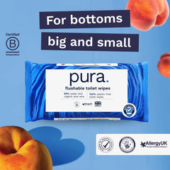 Ekologiczne jednorazowe chusteczki nawilżane 560 chusteczek (14 x 40 chusteczek) Opakowanie miesięczne 100% bez plastiku 99% wrażliwe na wodę Chusteczki nawilżane delikatne do spłukiwania Certyfikowane biodegradowalne wegańskie