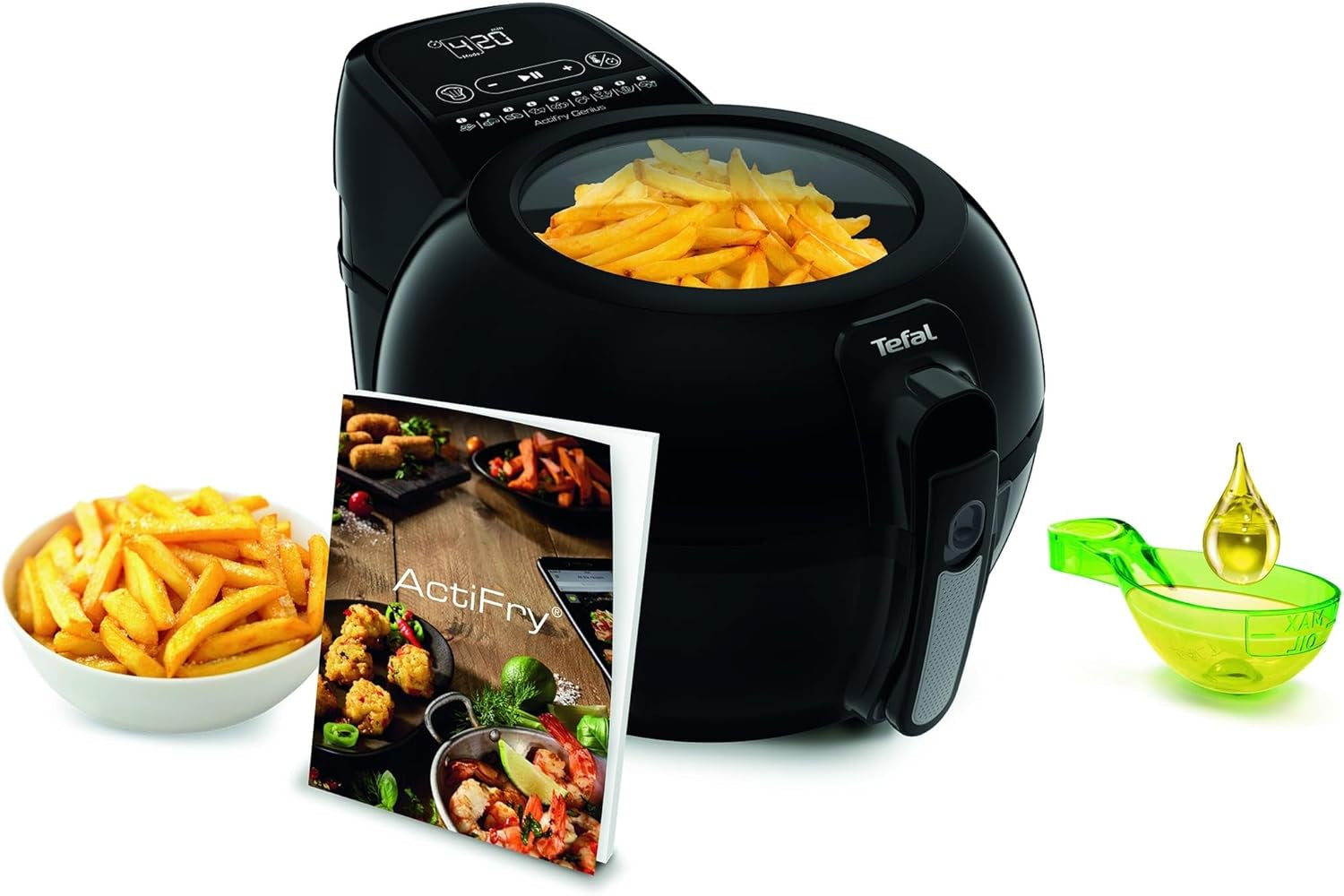 Tefal FZ7738 Actifry Genius+ Hot Air Fryer, 1500 W, 1,2 Kg, 9 meniuri automate de gătit Electrocasnice Naty Shop Actifry Genius +