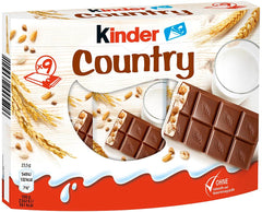 Batoniki Kinder Country, 9 batonów, 212 g