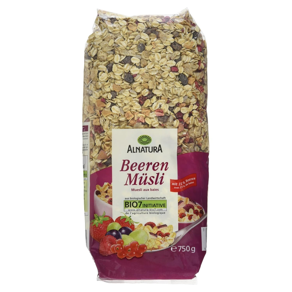 Organiczne musli z owocami leśnymi, 750g