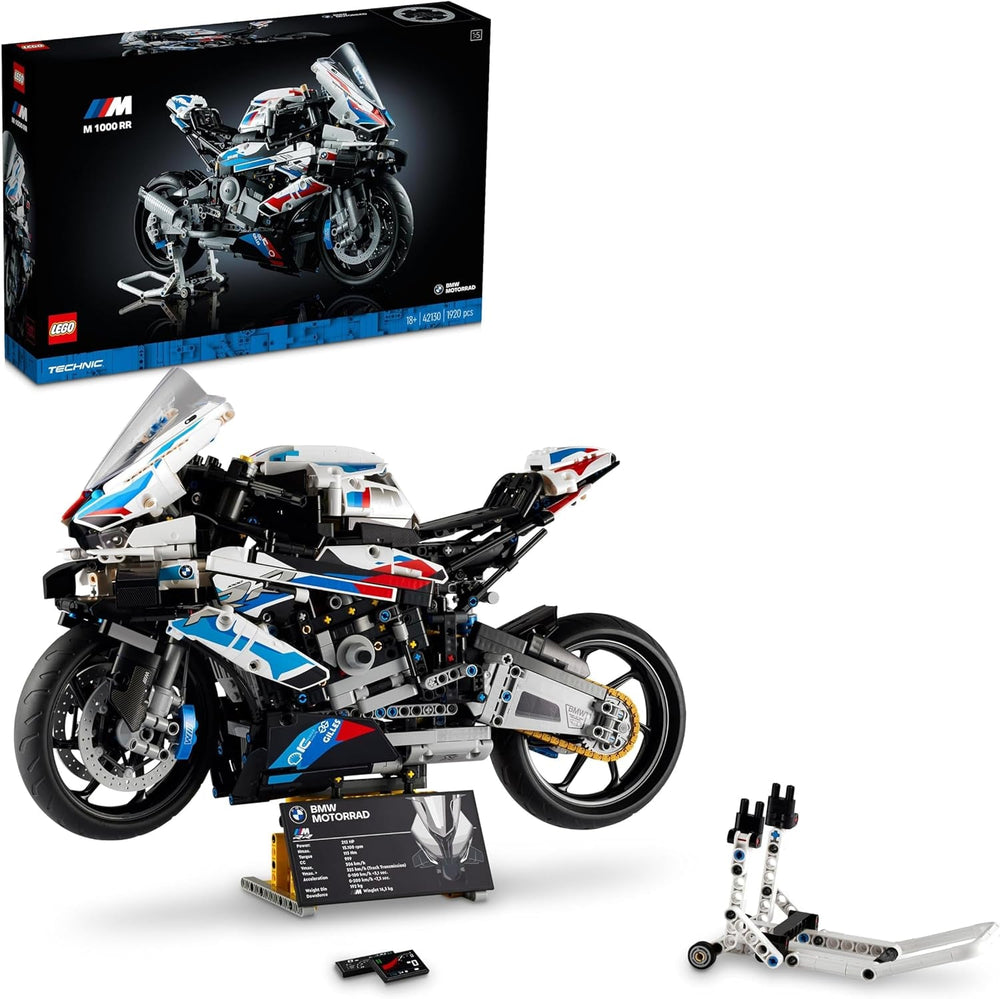 LEGO Technic BMW M 1000 RR Motorrad-Modell, Modellbausatz für Erwachsene, Set als Geschenk zum Basteln für Männer und Frauen, als Home- oder Büro-Deko 42130