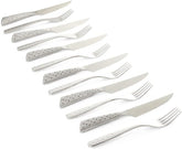 Zestaw do steków Weber Deluxe, 6 sztuk, konstrukcja monoblokowa ze stali nierdzewnej, wyjątkowo ostry, ergonomiczny uchwyt Kitchen Naty Shop