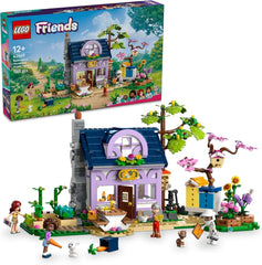 LEGO Friends Dom i ogród kwiatowy Pszczelarz, zestaw do budowania, zestaw przyrodniczy, prezent dla dziewczynek w wieku 12+, zestaw modeli do zbudowania, 4 minifigurki i figurki zwierząt, kot i królik 42669 zestawy do budowania Besuche den LEGO-Store Default Title
