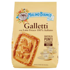 Biscuiți White Mill Frollini Galletti cu lapte proaspăt, 100% italieni, 350 g