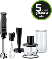 Braun Household Multiquick 5 MQ 5237 BK Mikser stojący 0,5 l Schwarz 1000 W Kuchnia Naty Shop