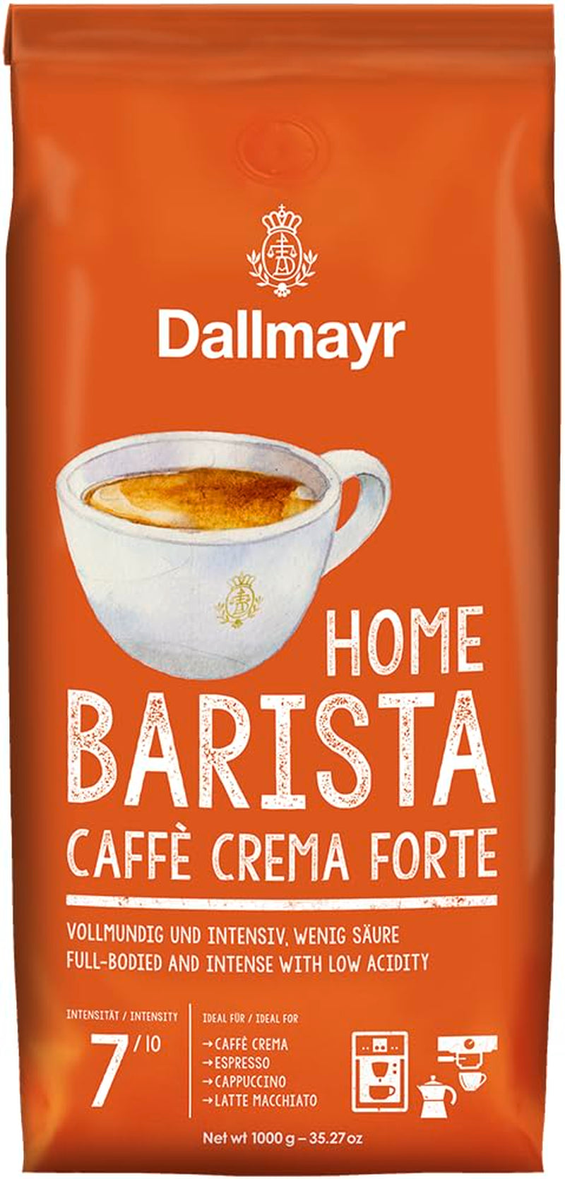 Acasa Barista Caffé Crema Forte 1000g fasole intreaga