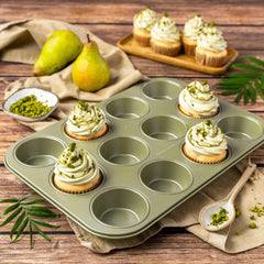 Zenker Muffinform Für 12 Stück – Ressourcenschonende Und Klimaneutrale Backform Für Muffins Und Cupcakes – 12Er Muffinblech Mit Veganer Antihaftbeschichtung Formy i blachy do pieczenia Naty Shop