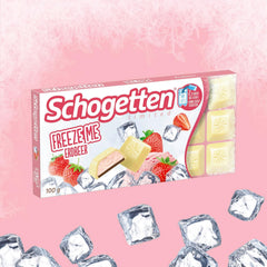 Schogetten Freeze Me Strawberry Limited Edition - Lody o smaku zimnej czekolady o intensywnym smaku truskawkowym