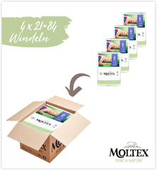 Organiczne pieluszki Pure & Nature Rozmiar 6 XL (17-28kg) Pudełko miesięczne 84 pieluszki organiczne