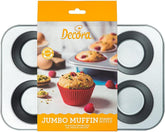 Blacha 6 Jumbo Muffins Ø 9 Cm - 34 X 22 X 4,5 cm Formy i blachy do pieczenia Naty Shop