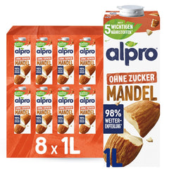 Alpro Mandeldrink bez cukru – źródło wapnia i witamin