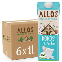 Allos Mandeldrink Mandel Natur Wegańska Laktoza Bez Cukru 1L
