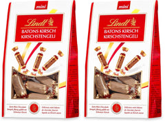 Lindt Cherry Mini Stick - Paluszki Czekoladowe Z Likierem Wiśniowym Pyszny Prezent Z Alkoholem