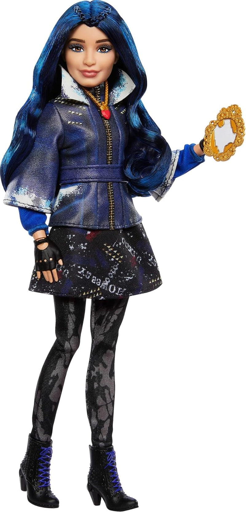 Mattel Los Decendientes, muñeca Evie, la Isla de los Perdidos, décimo Aniversario, conjunto, accesorii și articulații Flexibles, inspirație în film, JFG75