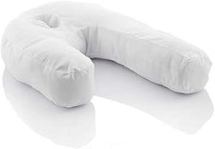 Innovagoods - Pernă ergonomică în formă de U pentru somn lateral, Ideală pentru sarcină, Promovează respirația liniștită, Reduce sforăitul, Bumbac și poliester, Alb, 39 X 57 X 14 Cm Perne ortopedice cervicale Naty Shop Titlu implicit