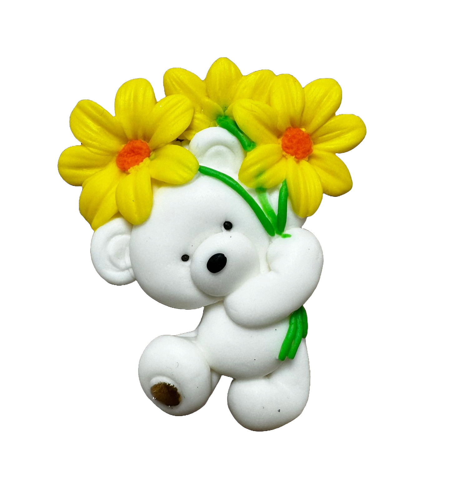 Decoratiune comestibila din zahar, Ursulet Decoratiuni din Pasta de Zahar Naty Shop