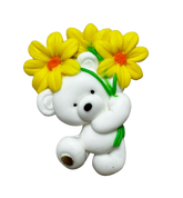 Decoratiune comestibila din zahar, Ursulet Decoratiuni din Pasta de Zahar Naty Shop