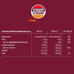 SCHWIPSCHWAP, The Original - Napój bezalkoholowy cola z kofeiną i pomarańczami, zestaw 6 x 1,25 litra Napoje bezalkoholowe Naty Shop