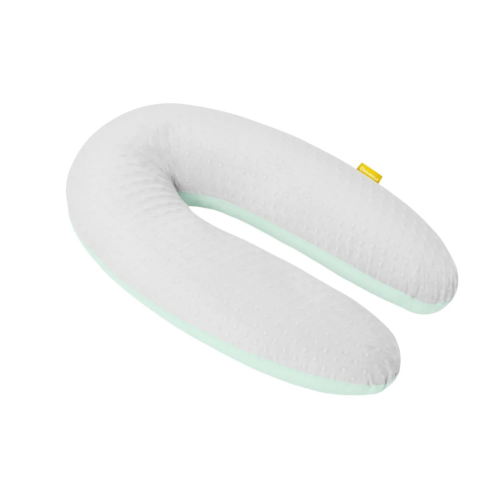 Badabulle Poduszka do karmienia piersią i puszysta poduszka ciążowa, 150 cm, zawiera pokrowiec, ergonomiczny kształt Akcesoria Jedzenie i karmienie piersią Bebe Naty Shop Fluffy