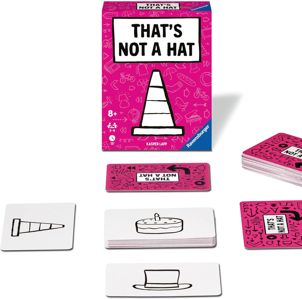Ravensburger - 20954 To nie jest kapelusz - gra towarzyska, gra karciana dla 3-8 graczy, rozrywka dla osób w wieku od 8 lat - prezenty urodzinowe