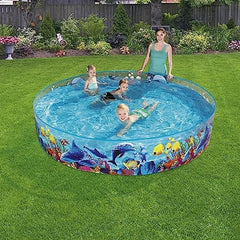 Bestway 55031 - Stały basen Fill 'N Fun 244x46cm ryba-klaun,
