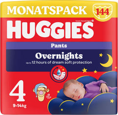 Spodnie nocne Huggies rozmiar 4 (9-14 kg), miesięczne pudełko na pieluchy, 104 sztuki Sklep dla mamy i dziecka Naty Shop