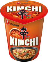 Nong Shim Kimchi Ramyun makaron instant - koreańska zupa ramen w filiżance - szybkie przygotowanie - 1 opakowanie 75g