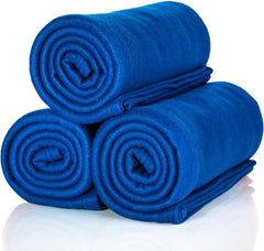 ALCLEAR 3 sztuki Koce polarowe Oeko Tex, kolor: antracyt, duży rozmiar 130X160 cm, ponad 200 G/m2, koc na sofę koc na sofę koc do salonu, koc piknikowy koc na sofę Łóżka i koce Besuche den ALCLEAR-Store Granatowy 3 sztuki 130X160 cm