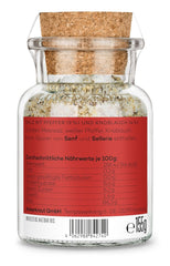 Ankerkraut „Merry Crisis” Anlass-Gewürz, Aioli Pfeffer Salz zum Verschenken, Gewürz Geschenk mit Knoblauch, 155 g w Corkenglas
