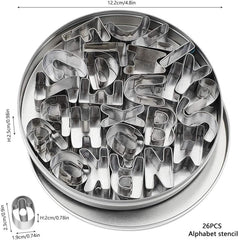 Forme de copt pentru fursecuri, alfabete, litere, fondant, fursecuri, DIY, din plastic, simbol, formă de copt, oțel inoxidabil, alfabet, biscuiți, bucătărie, gadget, accesorii de copt, set