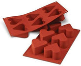 Silikomart 20.036.00.0060 SF 036, Serce kuchenne Naty Shop L (65 x 40 mm. Pojemność: 6 x 130ml) 6 x Serca