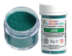 Pudră de colorant alimentar Sugarflair Blossom Tint Dust Jade - Pudră de colorant alimentar pentru decoruri de tort, pastă de zahăr, fondant, glazură, ciocolată, cremă de unt, macarons și multe altele - 5G