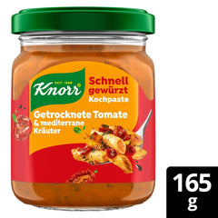 Knorr Schnell gewürzt Kochpaste Getrocknete Pomidorowo-śródziemnomorski Kräuter einfach & schnell für einen besons intensywny, geballten Gesmack 165 g