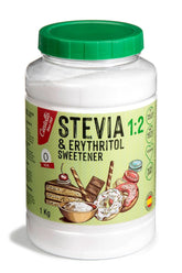 Stewia + Erytrytol 1:2 Słodzik, 1G = 2G Cukier, 1 Kg Słodzika Naty Shop