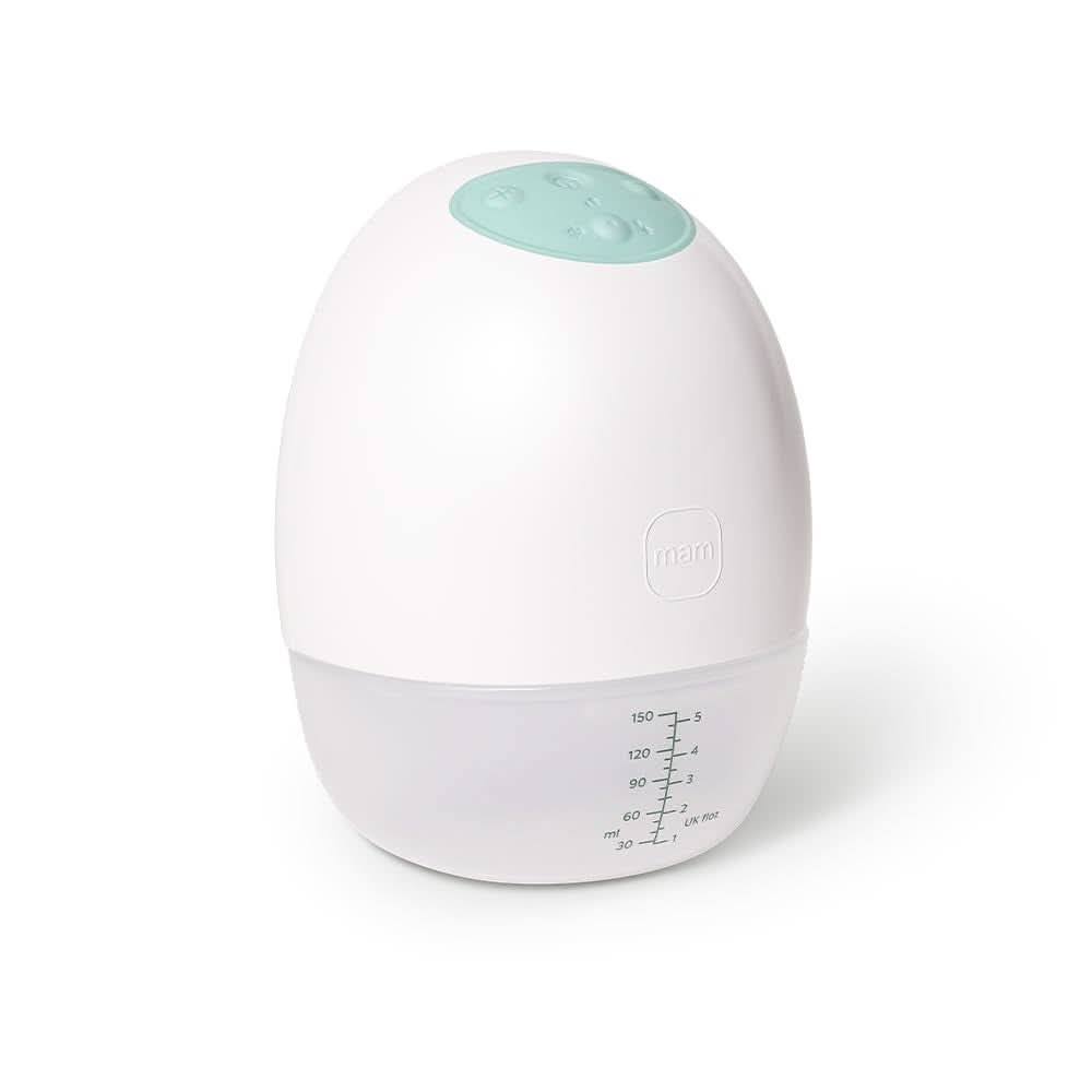 Przenośny laktator MAM Move z 3 trybami pracy i 5 poziomami intensywności, silikonowa obudowa Skinsoft, możliwość regulacji w 4 rozmiarach Akcesoria Żywność i karmienie piersią Bebe Naty Shop