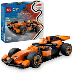 LEGO City F1 Racer z samochodem wyścigowym Mclaren - model zabawkowy Formuły 1 z samochodem wyścigowym i minifigurką - mały prezent dla chłopców i dziewcząt od 6 lat lub fanów sportów motorowych 60442 Zestawy do budowania Besuche den LEGO-Store Domyślny tytuł