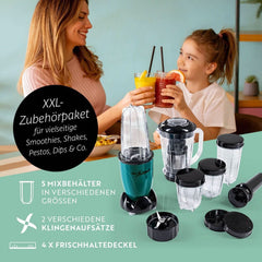 Gourmetmaxx Mr Magic Blender, Smoothie Maker z pakietem akcesoriów Xxl Naty Shop