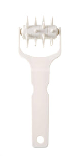 HENDI Stiproller, Stippwalzse, Teigigel, Teig Gitterschneider, für saftige Kuchen- und Gebäckböden sowie Pizzateig, 77x210mm, Polipropylen