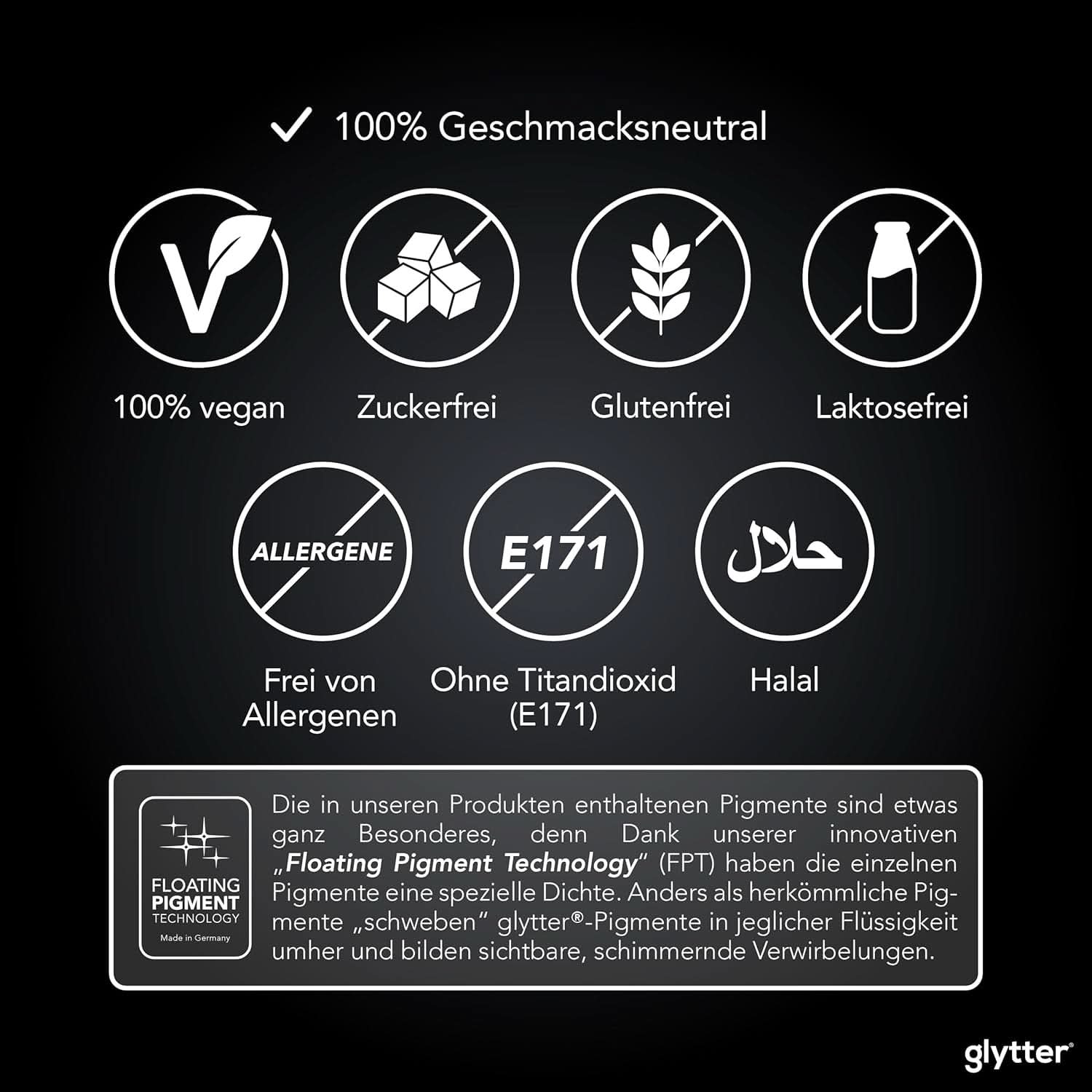 Glytter Glitter Powder For Drinks (Silver) - Glitter comestibil pentru băuturi, 10 grame Glitter Naty Shop