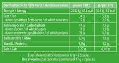 frankonia CZEKOLADA BEZ DODATKU CUKRU Czekolada z orzechami laskowymi, bezglutenowa, 85 g
