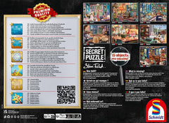 Schmidt Spiele 59977 Puzzle secret, Atelierul tatălui, puzzle jigsaw 1000 piese Puzzle Naty Shop