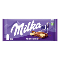 Milka Cow Spots – Alpejska czekolada mleczna z białą czekoladą w kształcie krowich kropek – 24 x 90g