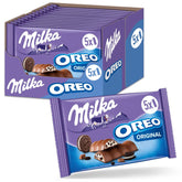 Batony Milka & OREO – Alpejska czekolada mleczna z chrupiącymi kawałkami ciasteczek OREO w mlecznej śmietanie – 13 x 185g