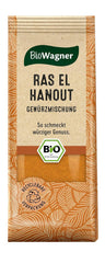 BioWagner - Bio Ras el Hanout, Gewürzmischung für orientalische und arabische Gerichte, idealny do kuskusu, tajine lub hummus, naturbelassene Bio-Zutaten, opakowanie Verpackung nadające się do recyklingu, 50 g