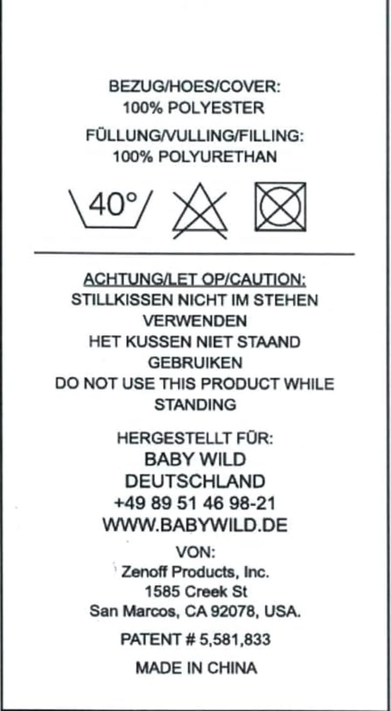MY BREST FRIEND Baby Wild - Perna americană pentru alăptare, originală, ușor de întreținut Accesorii Hrana si Alaptare Bebe Naty Shop