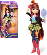 Păpușa Valentina de la Unicorn Academy - păpușa originală din popularul serial Netflix, 24 cm înălțime, cu păr natural, haine și accesorii detașabile, pentru copii cu vârsta de 4 ani și peste