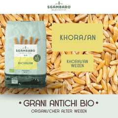Organiczny makaron Fusilli nr 93 - 500 g pszenicy Khorasan - Starożytna pszenica o wysokiej zawartości białka, w 100% uprawiana we Włoszech - Wszechstronna w kuchni i bogata w składniki odżywcze
