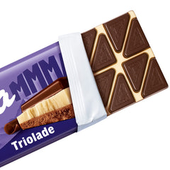 Milka Mmax Triolade – Alpejska czekolada mleczna z białą i gorzką czekoladą – 280g